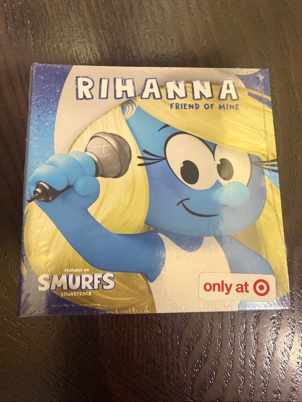Rihanna "Friend of Mine" Smurfs Tinyvinyl record